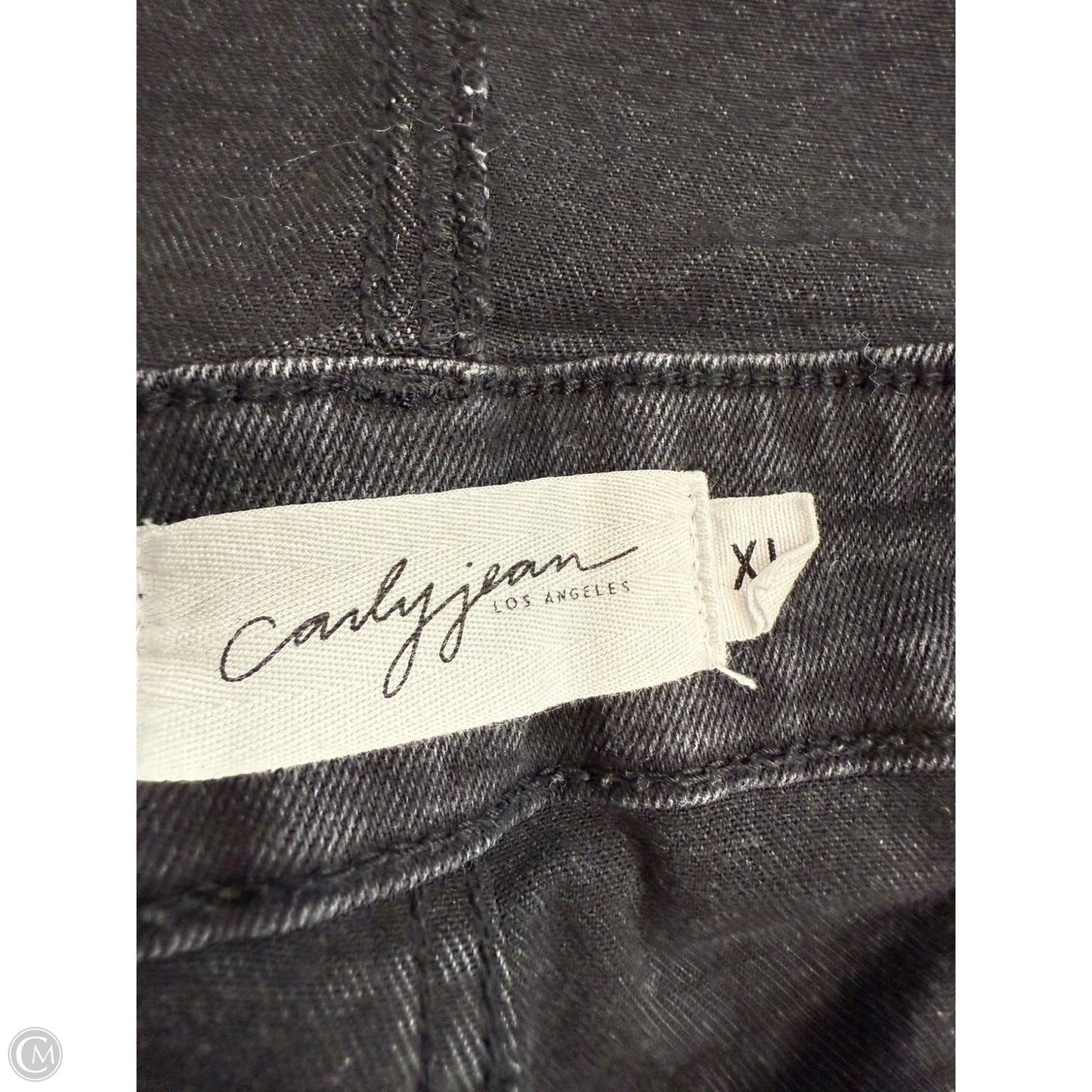 Overalls By Carly Jean In Black Denim, Size: Xl