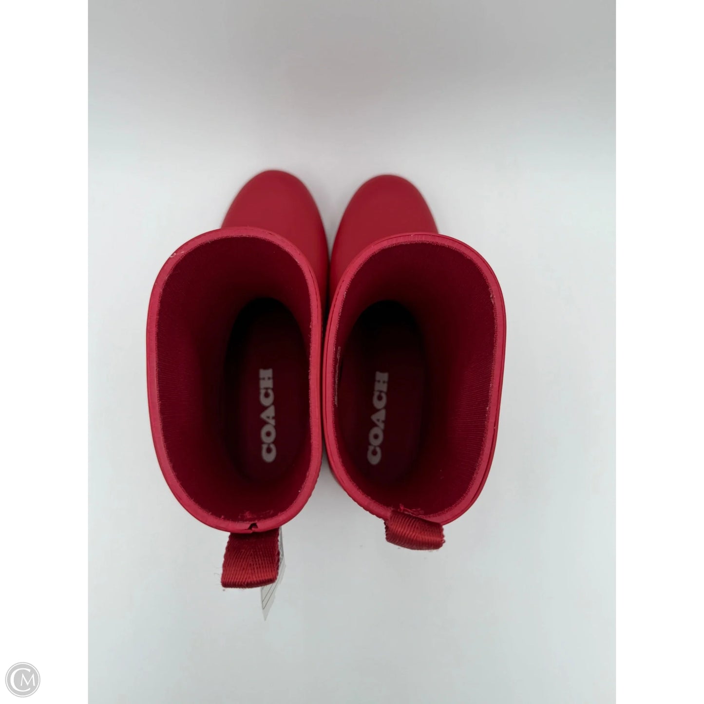 Boots Designer By Coach In Red, Size: 7