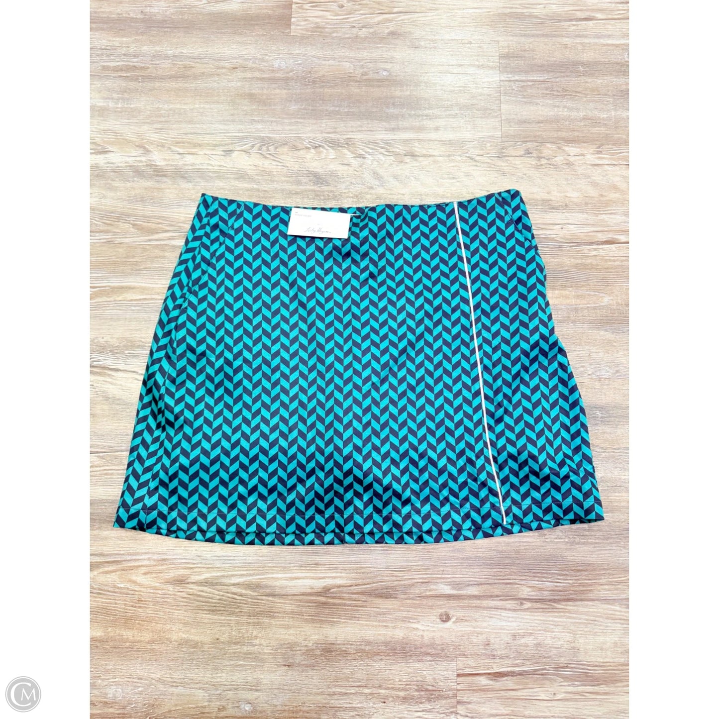 Athletic Skirt By Lady Hagen In Blue & Green, Size: L