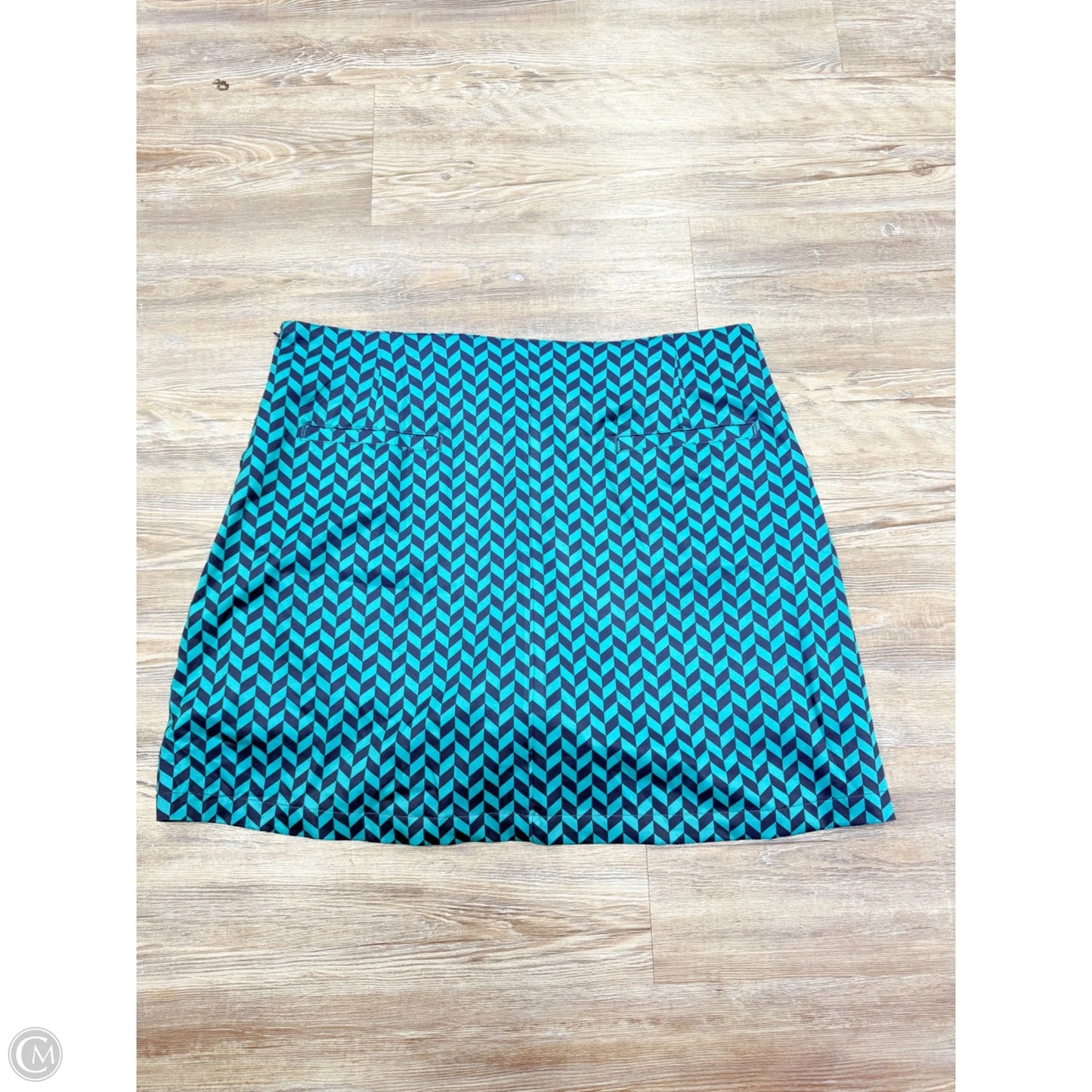 Athletic Skirt By Lady Hagen In Blue & Green, Size: L