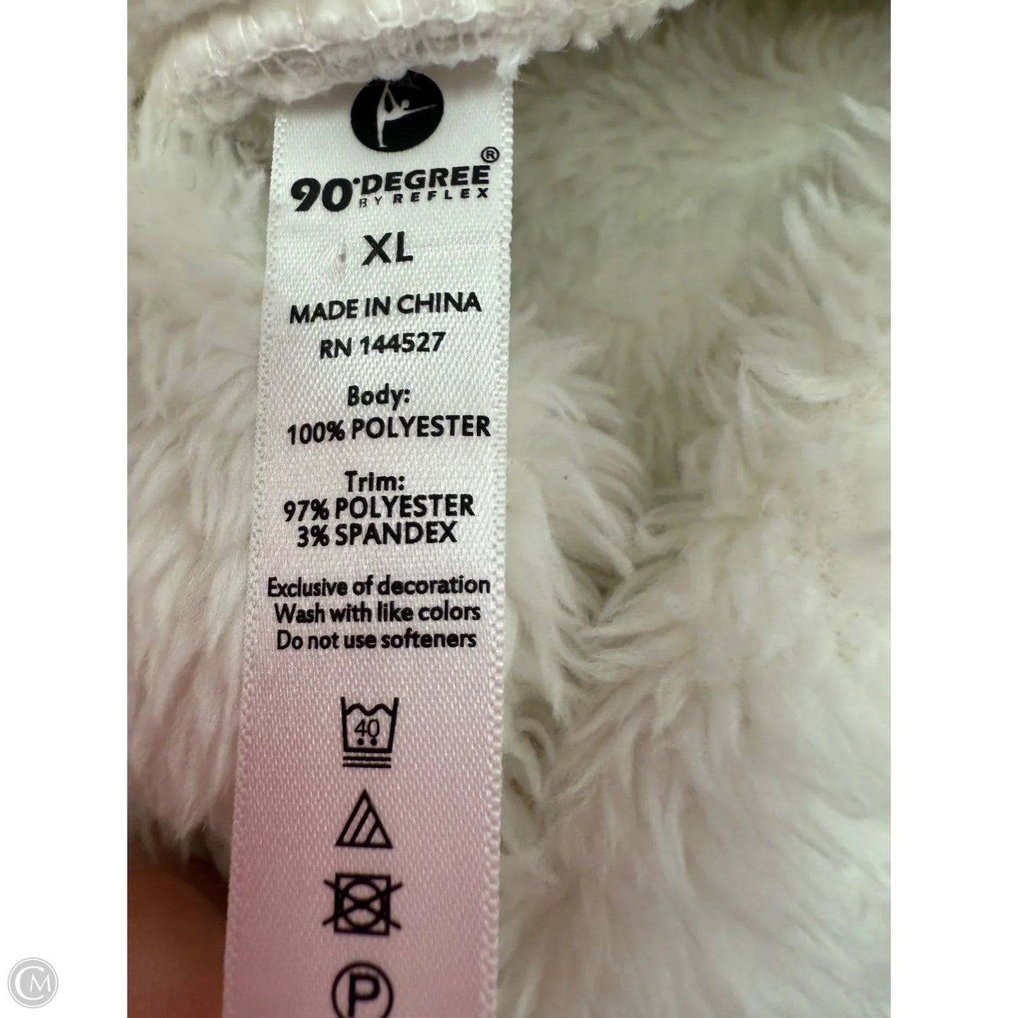 Athletic Sweatshirt Collar By 90 Degrees By Reflex In White, Size: Xl