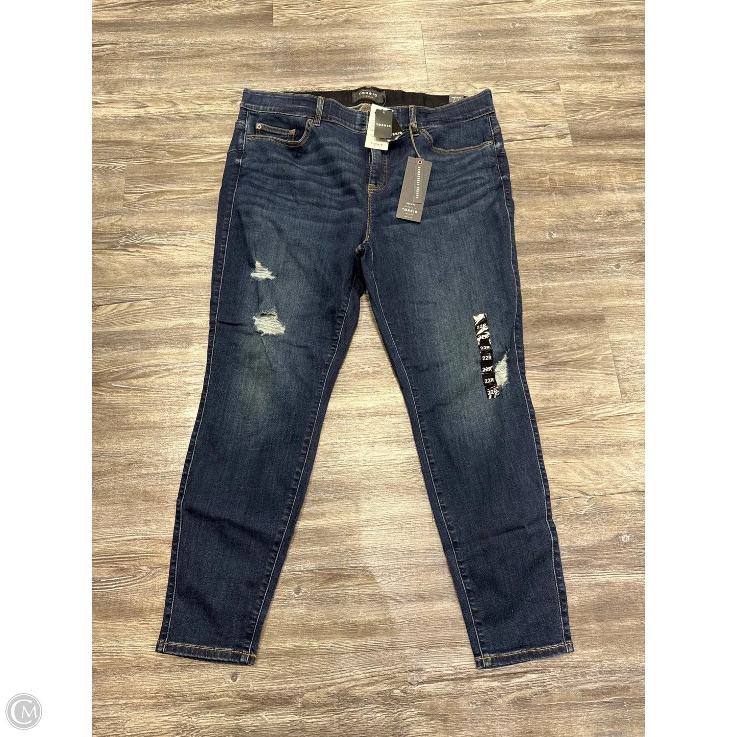 Jeans Skinny By Torrid In Blue Denim, Size: 22