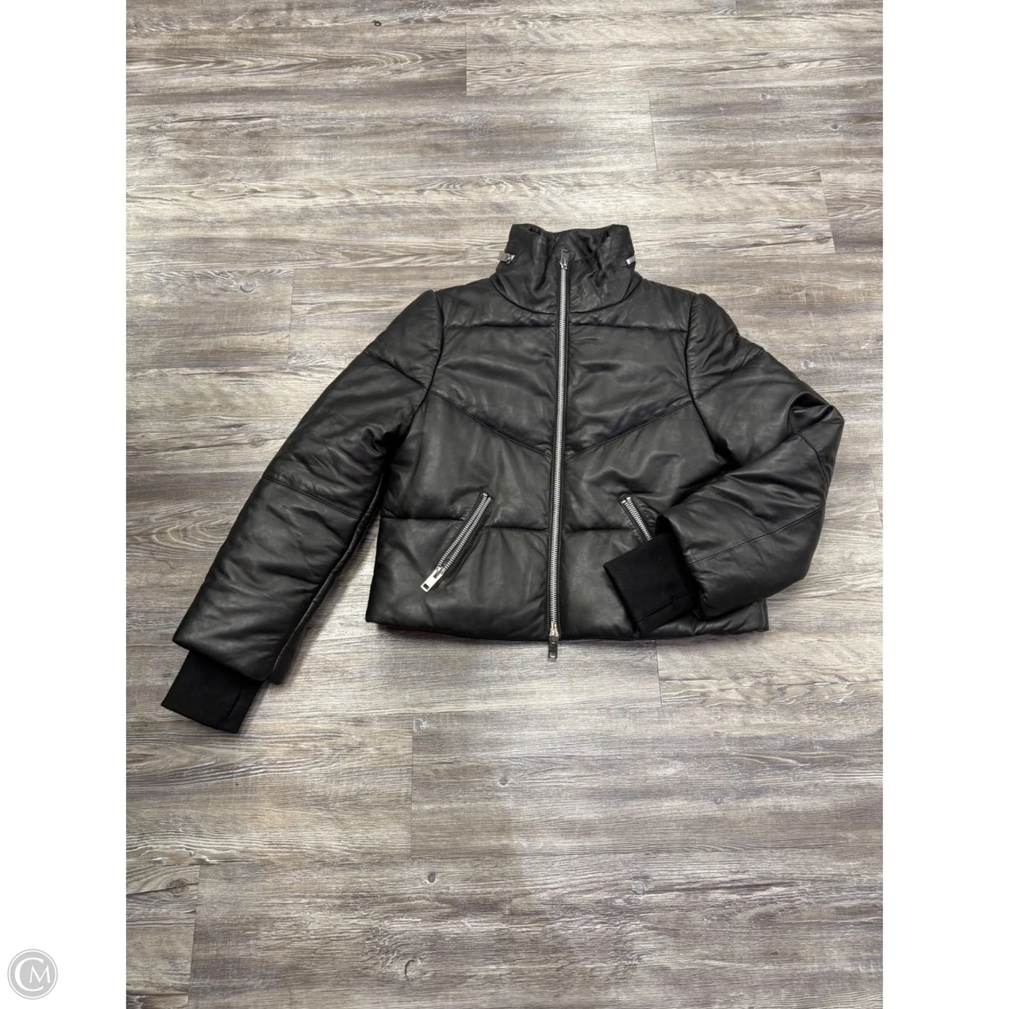Jacket Puffer & Quilted By Walter Baker In Black, Size: M