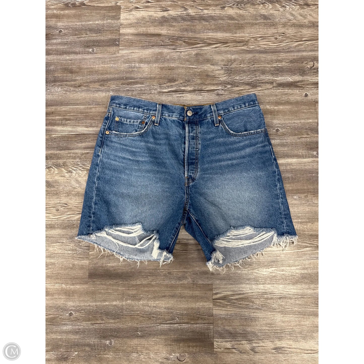Shorts By Levis In Blue Denim, Size: 18