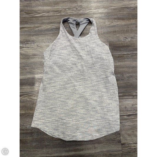 Athletic Tank Top By Lululemon In Grey, Size: 8