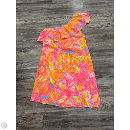 Dress Designer By Lilly Pulitzer In Orange & Pink, Size: S