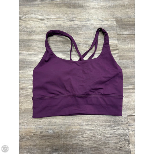 Athletic Bra By Lululemon In Purple, Size: 4