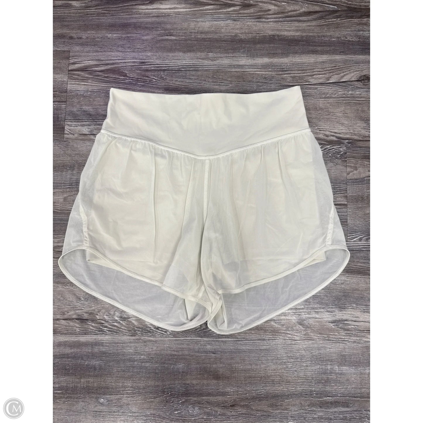 Athletic Shorts By Lululemon In White, Size: 8