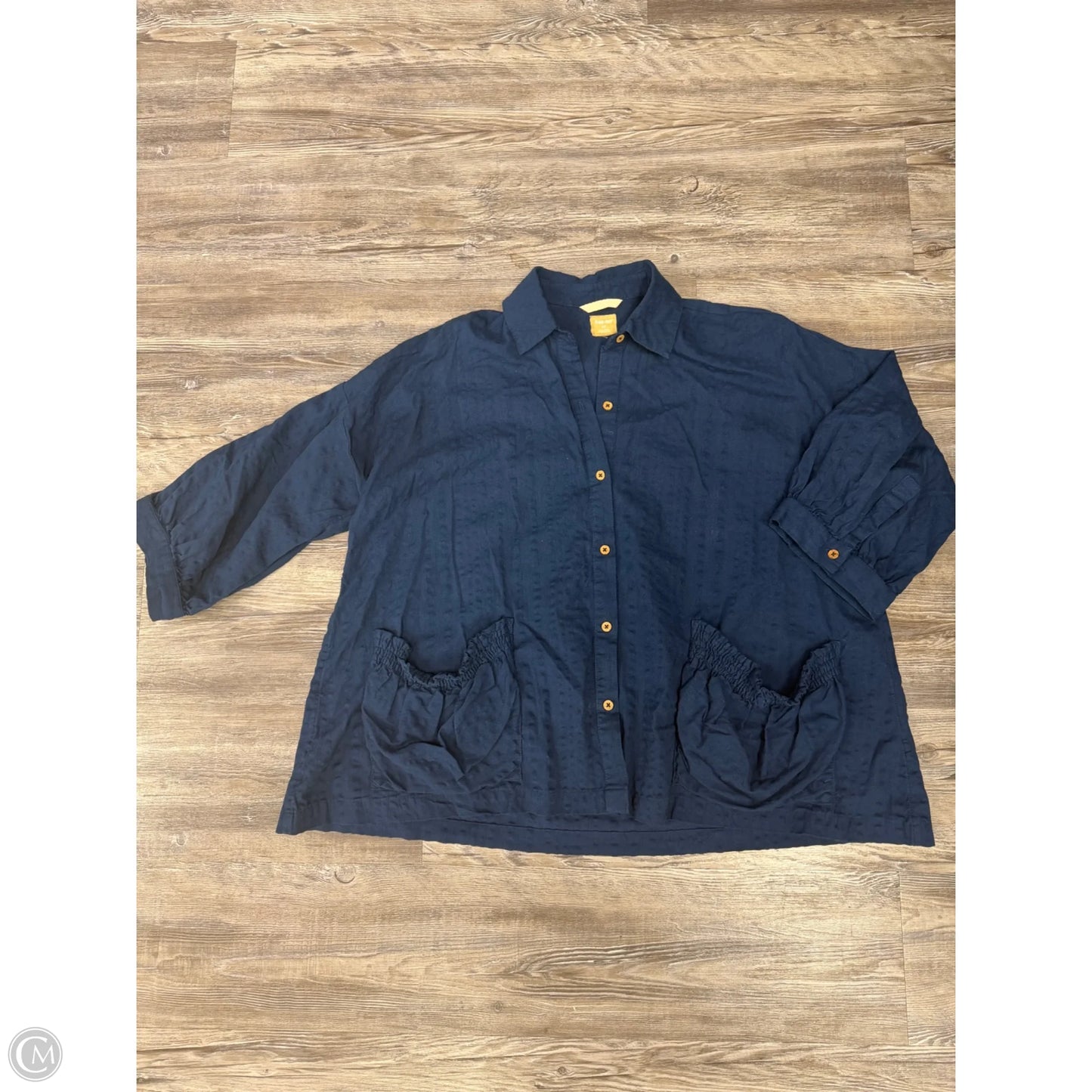 Top Long Sleeve By Free People In Blue, Size: S