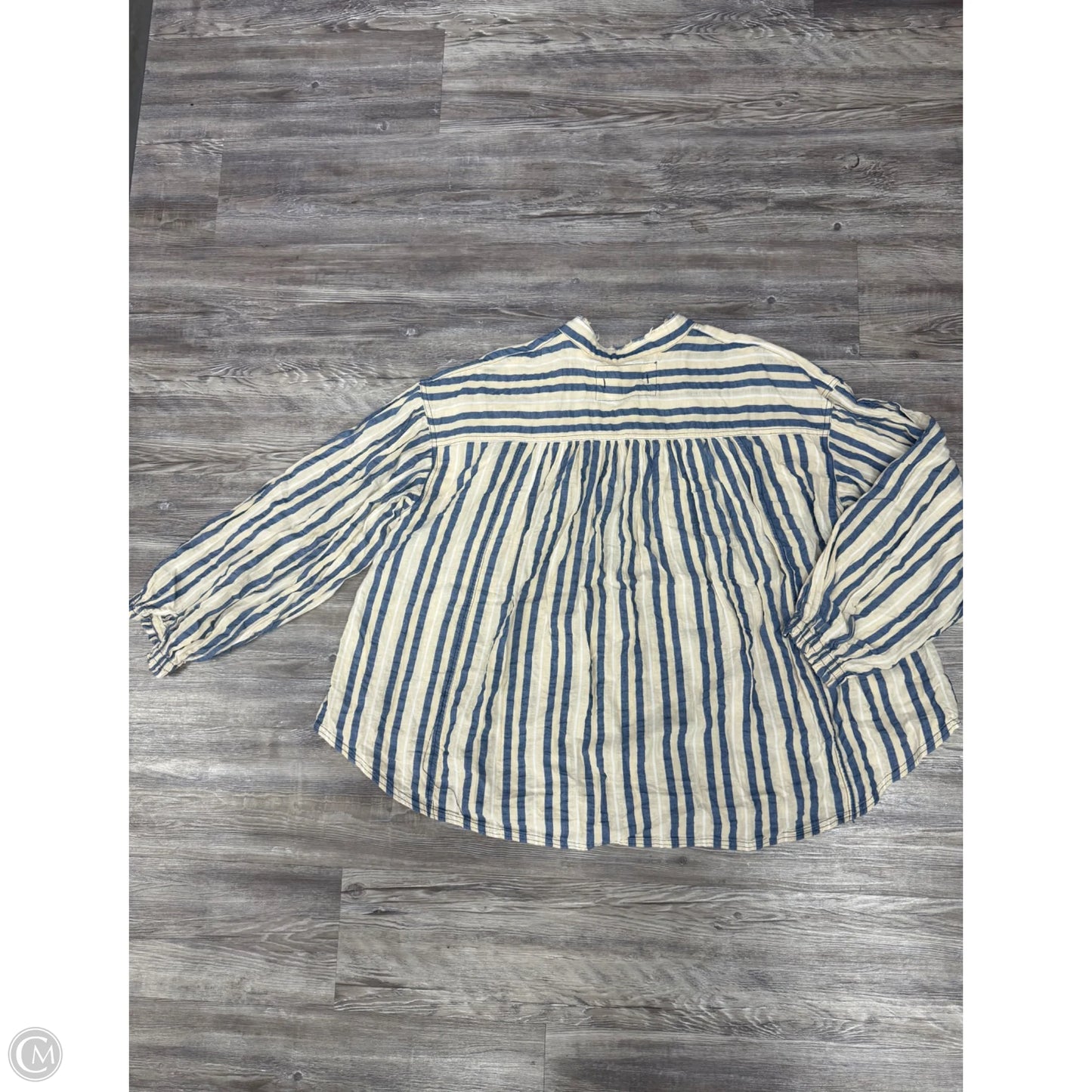 Top Long Sleeve By Free People In Striped Pattern, Size: L