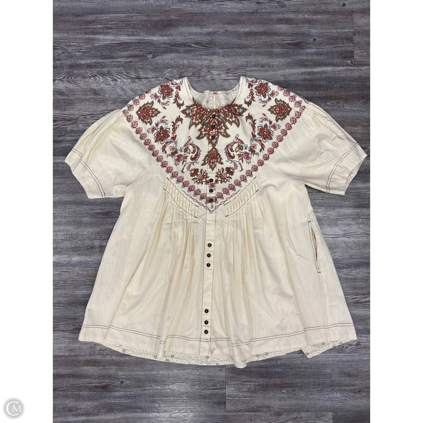 Dress Casual Short By Free People In Pink & Tan, Size: M