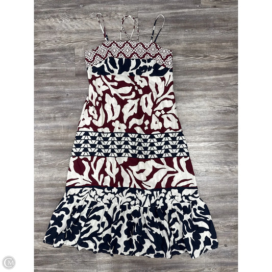 Dress Casual Maxi By Anthropologie In Blue & Red & White, Size: Lp