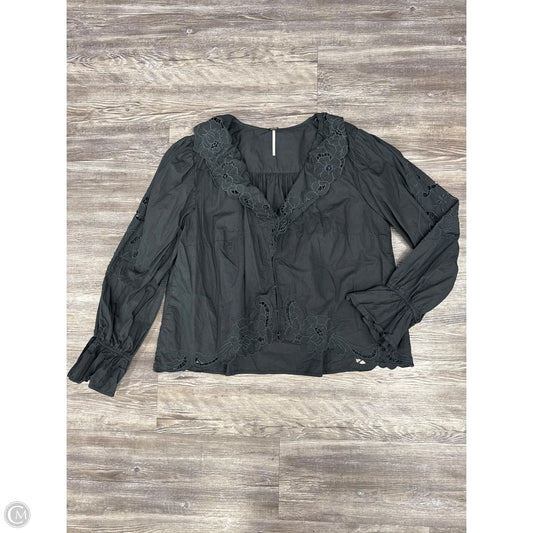 Top Long Sleeve By Free People In Grey, Size: M