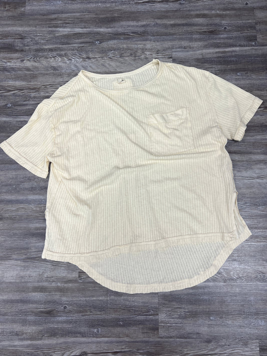 Top Short Sleeve By We The Free In Cream, Size: M