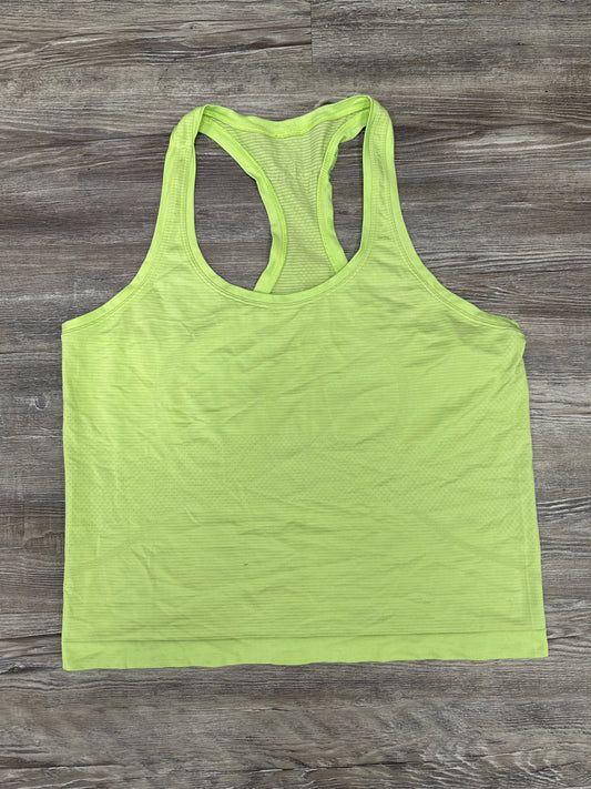 Athletic Tank Top By Lululemon In Green, Size: 10