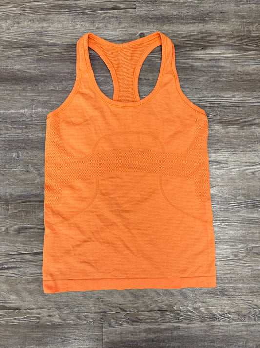 Athletic Tank Top By Lululemon In Orange, Size: 6