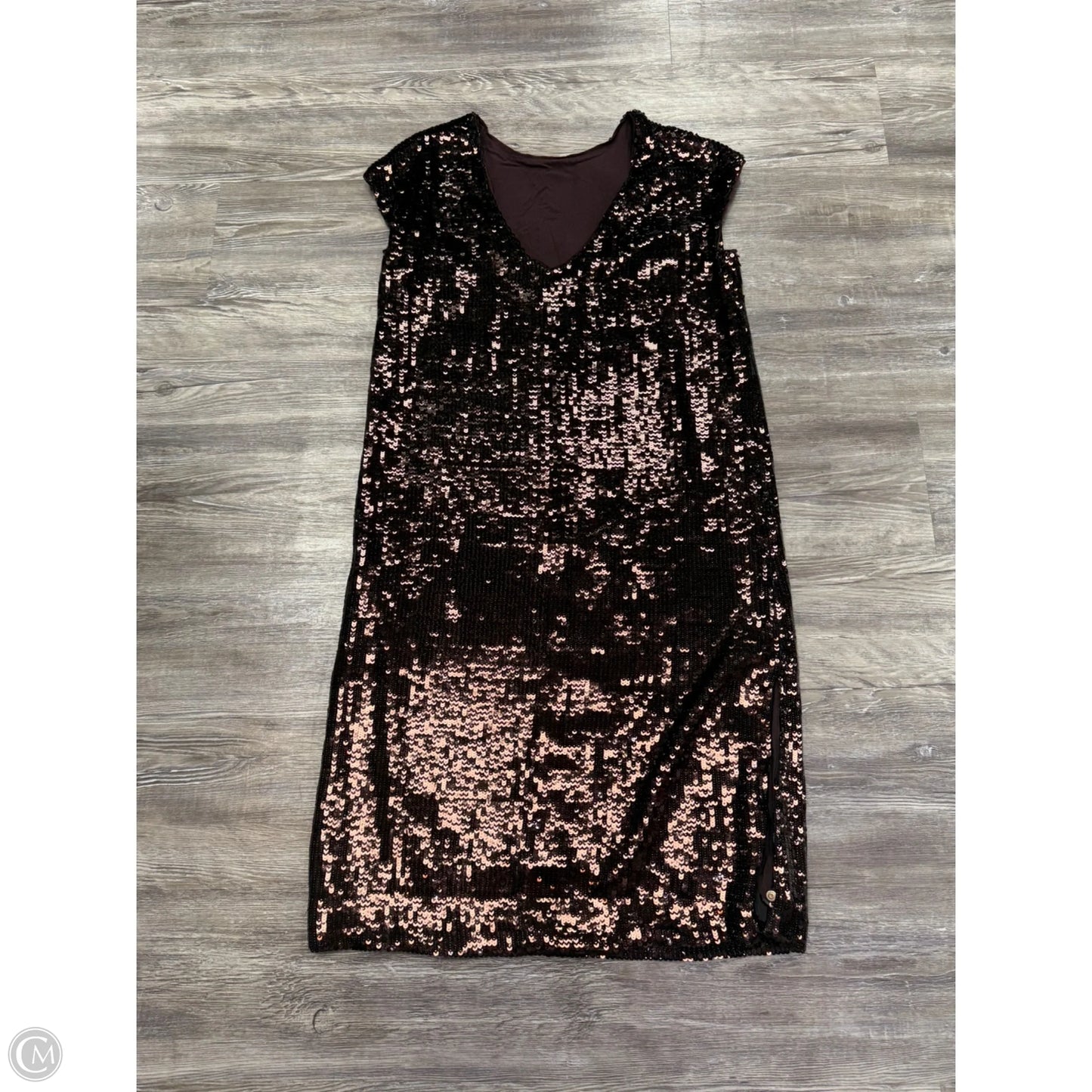 Dress Party Midi By Maeve In Brown, Size: S