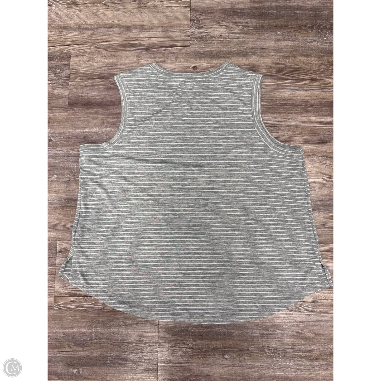 Top Sleeveless By Athleta In Blue & White, Size: 2x