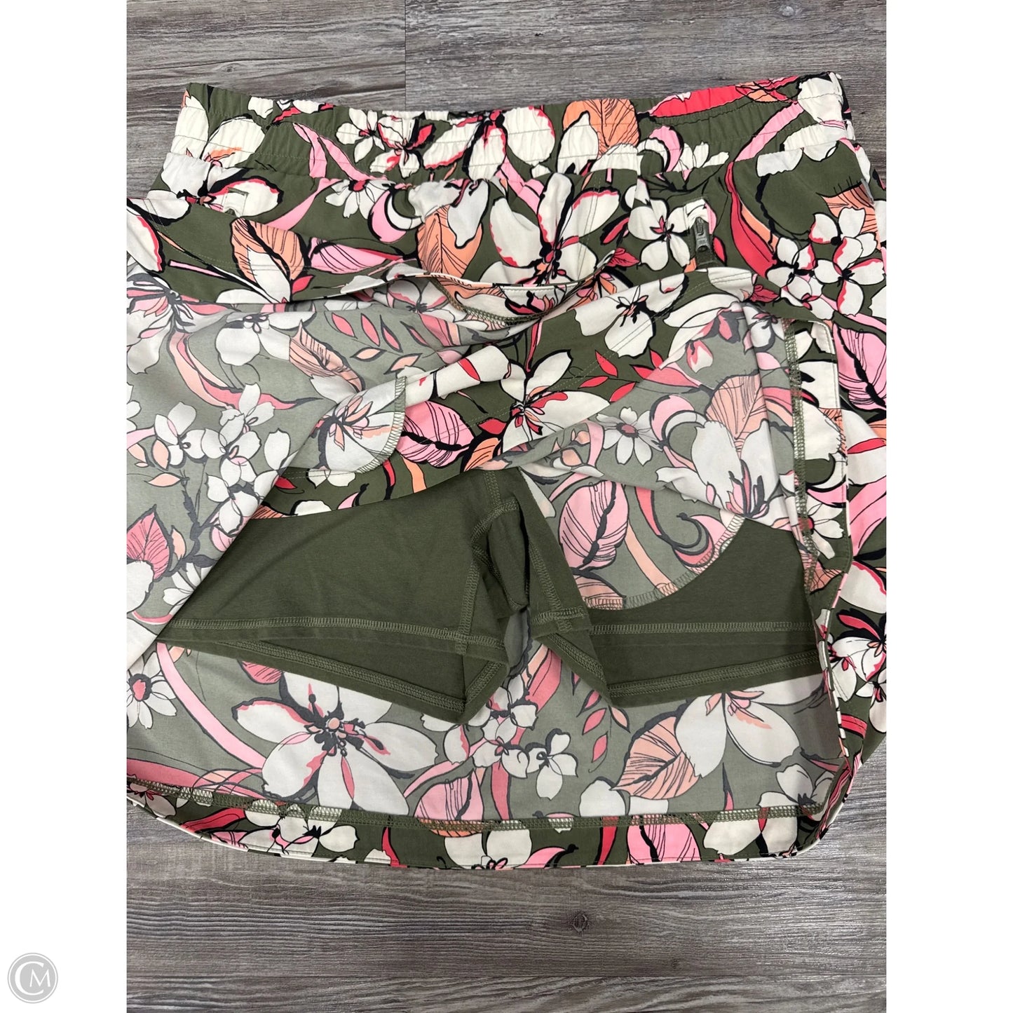 Athletic Skirt By Talbots In Floral Print, Size: L