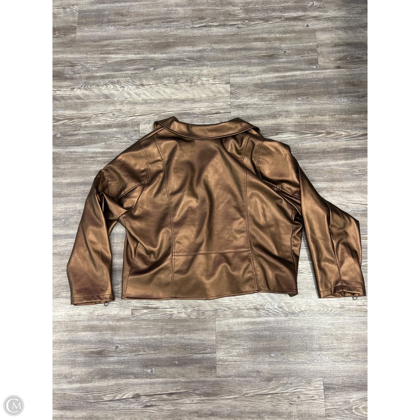 Jacket Moto By Torrid In Brown, Size: 4x