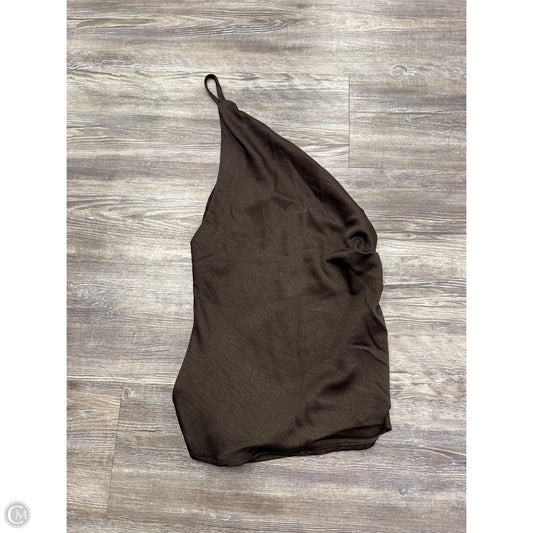 Top Sleeveless By Missguided In Brown, Size: S
