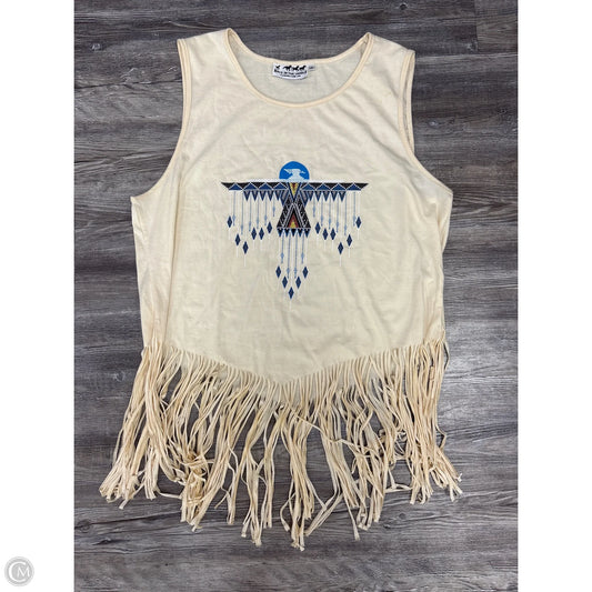 Top Sleeveless By Back in the Saddle In Cream, Size: 1x