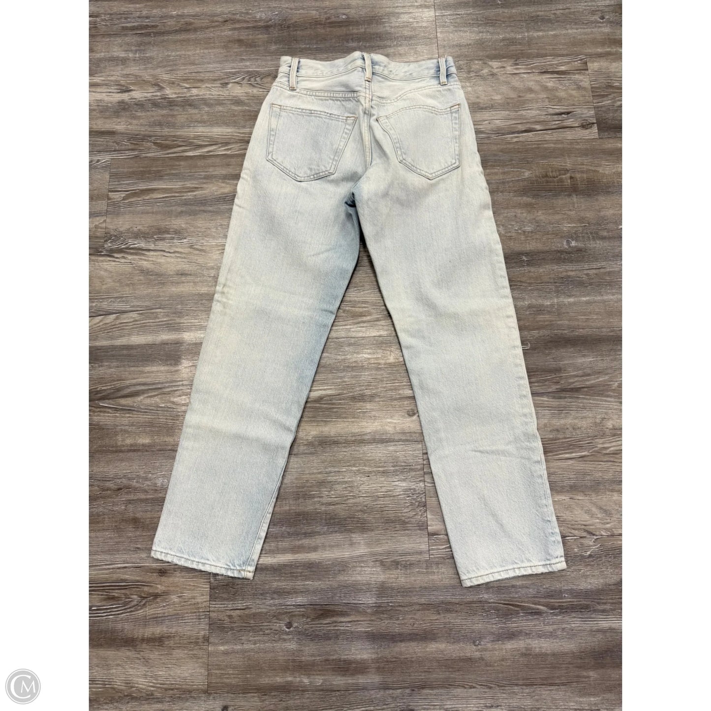 Jeans Straight By Frame In Blue Denim, Size: 0