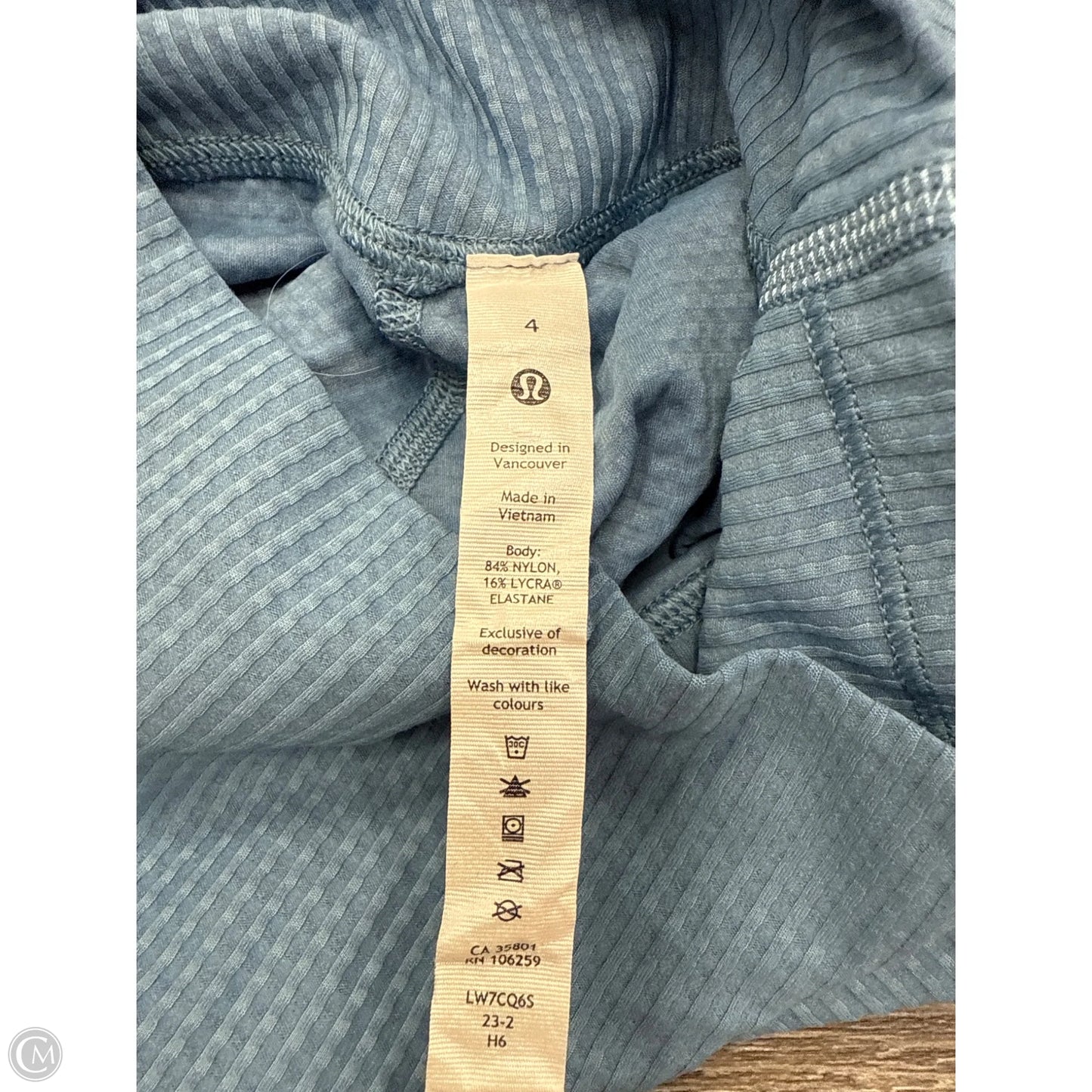 Athletic Shorts By Lululemon In Blue, Size: 4