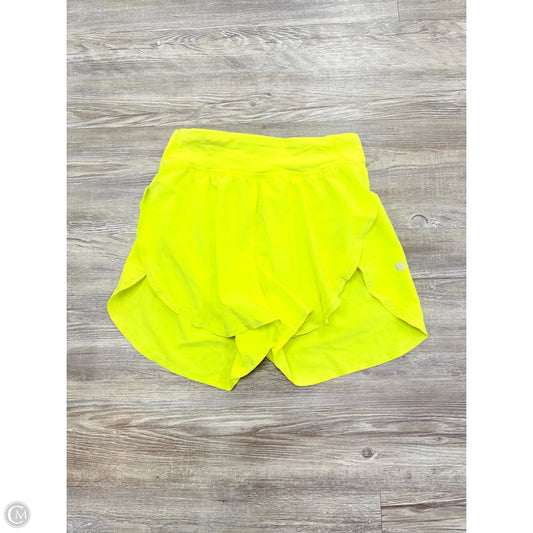 Athletic Shorts By Lululemon In Yellow, Size: 2