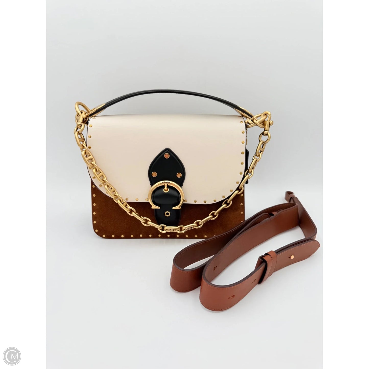 Crossbody Designer By Coach, Size: Medium