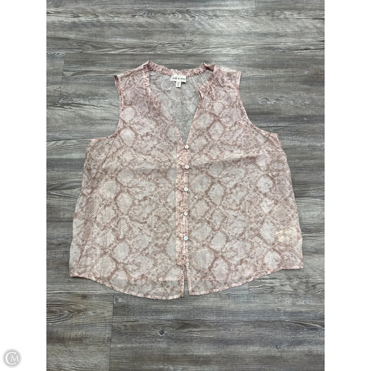 Top Sleeveless By Cloth & Stone In Animal Print, Size: Xl