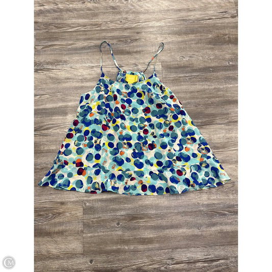 Top Sleeveless By Maeve In Blue & Yellow, Size: 10