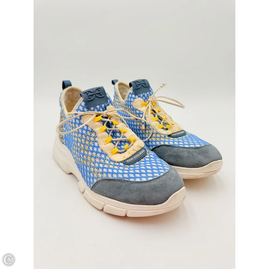 Shoes Athletic By Sam Edelman In Blue & Cream, Size: 8.5