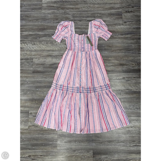 Dress Casual Maxi By Anthropologie In Blue & Pink, Size: Xsp