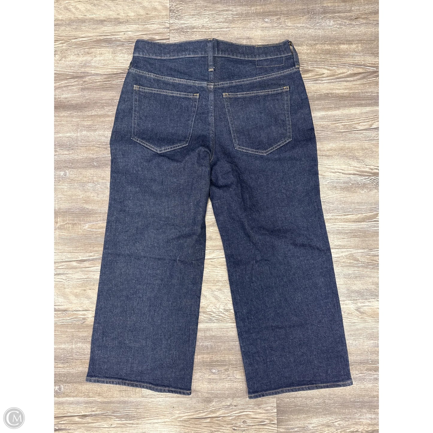 Jeans Wide Leg By J. Crew In Blue Denim, Size: 10p