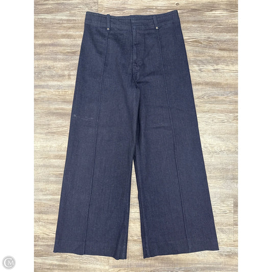 Jeans Wide Leg By Zara In Blue Denim, Size: 10