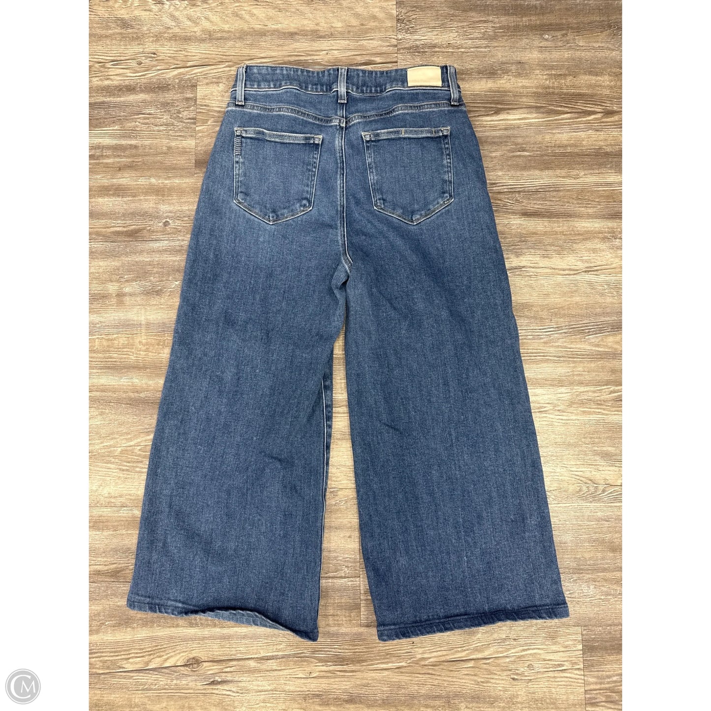 Jeans Wide Leg By Paige In Blue Denim, Size: 12