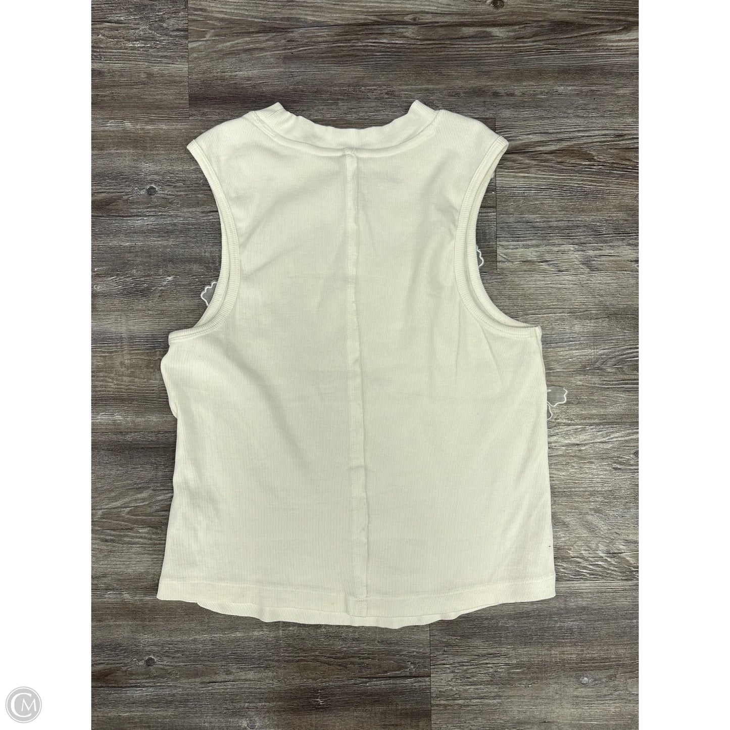 Top Sleeveless By Anthropologie In White, Size: L