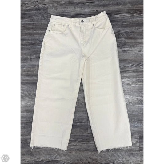 Jeans Cropped By Madewell In Tan Denim, Size: 10p