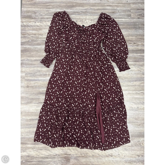 Dress Casual Maxi By Petal & Pup In Purple & White, Size: Xl