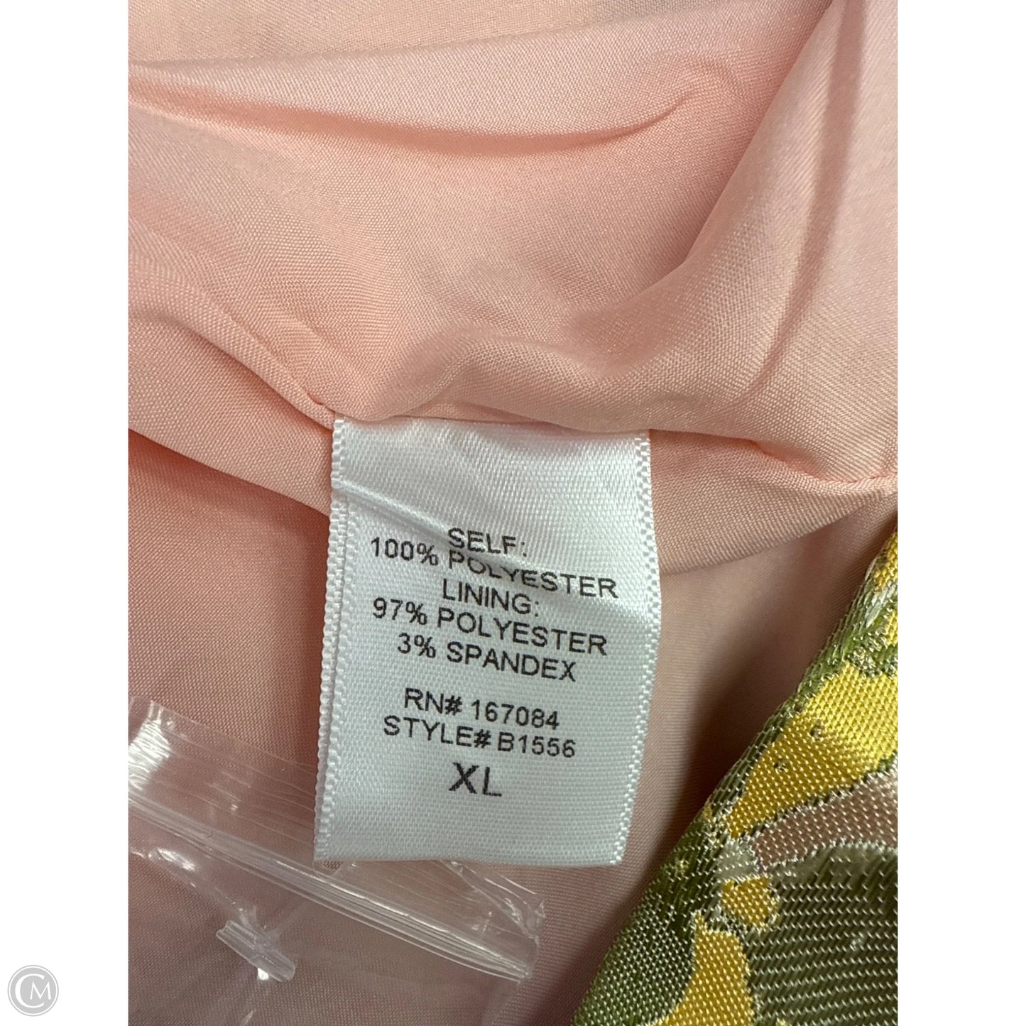 Skirt Maxi By Pomander Place In Pink & Yellow, Size: Xl