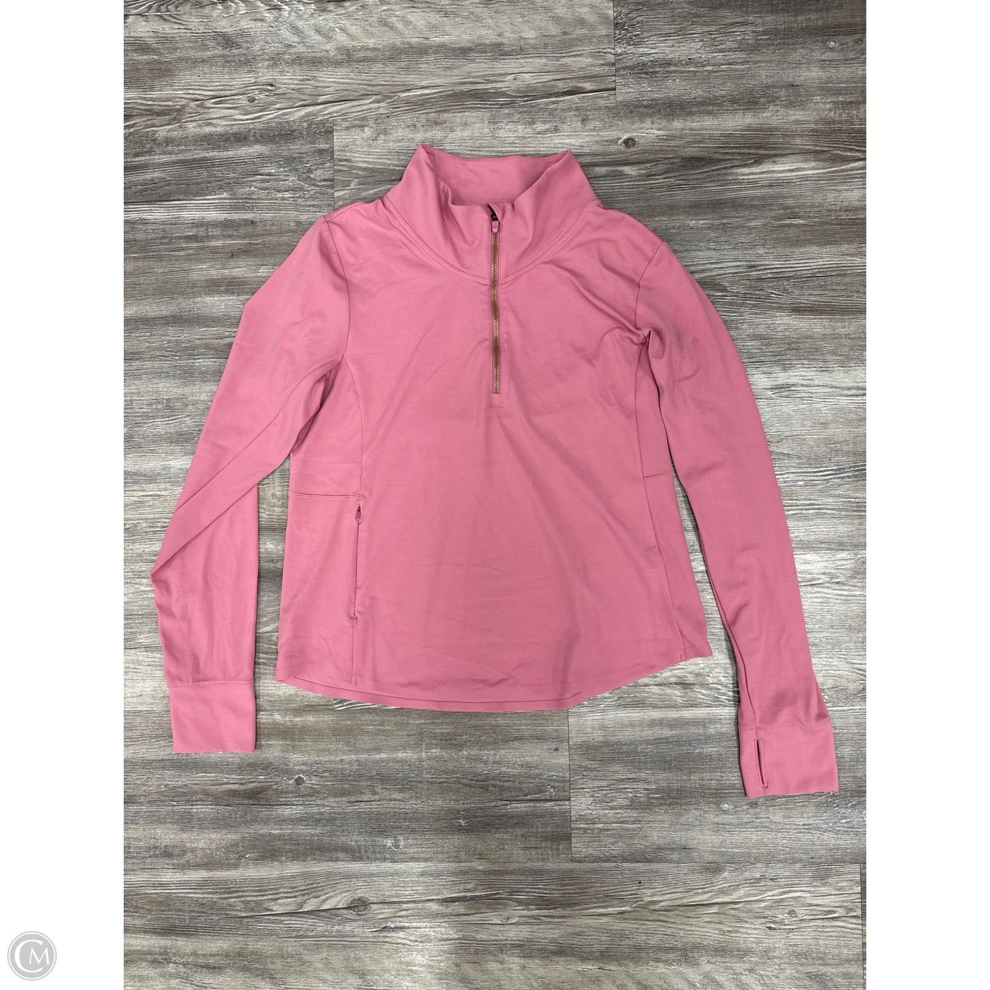 Athletic Sweatshirt Collar By Rhone In Pink, Size: L