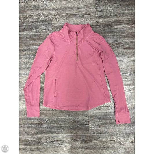 Athletic Sweatshirt Collar By Rhone In Pink, Size: L