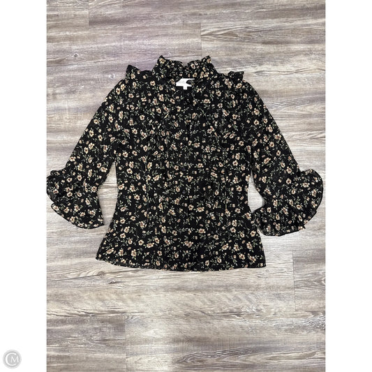 Top Long Sleeve By Mikael Aghal In Black, Size: S