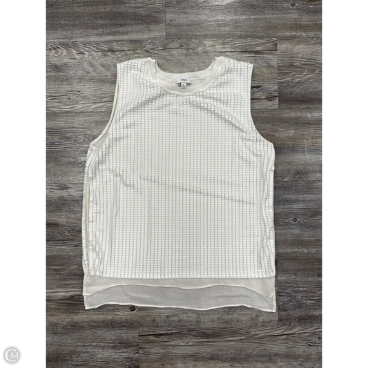 Top Sleeveless By Vince In White, Size: M