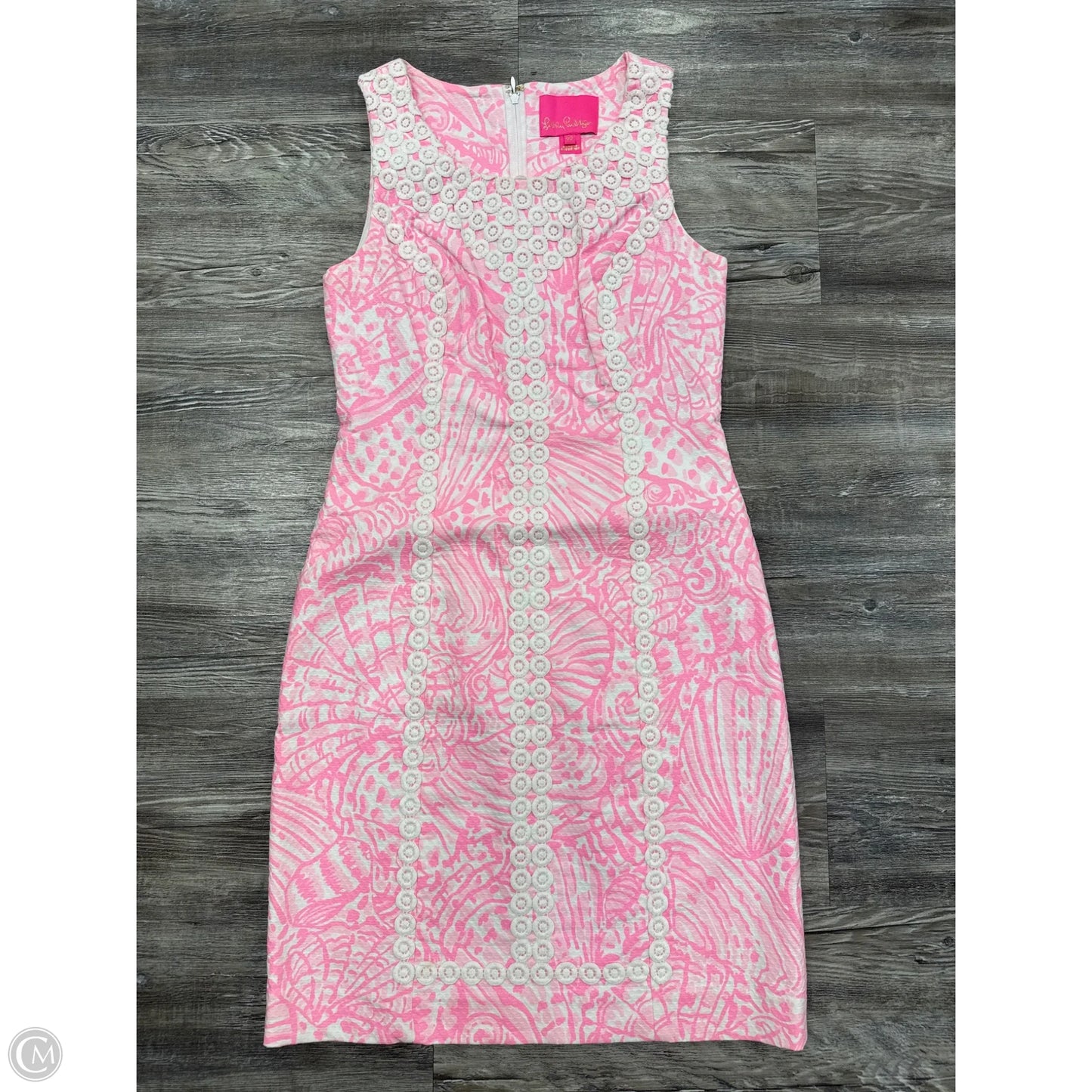 Dress Designer By Lilly Pulitzer In Pink & White, Size: 0