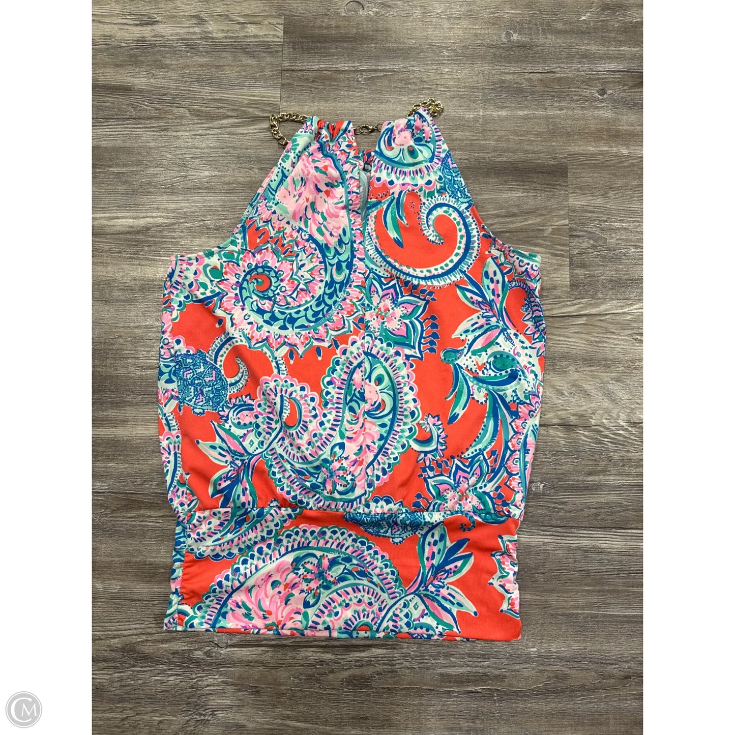 Top 3/4 Sleeve Designer By Lilly Pulitzer In Pink & Red, Size: Xs
