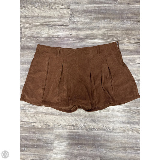 Skirt Mini & Short By Arula In Brown, Size: 3x