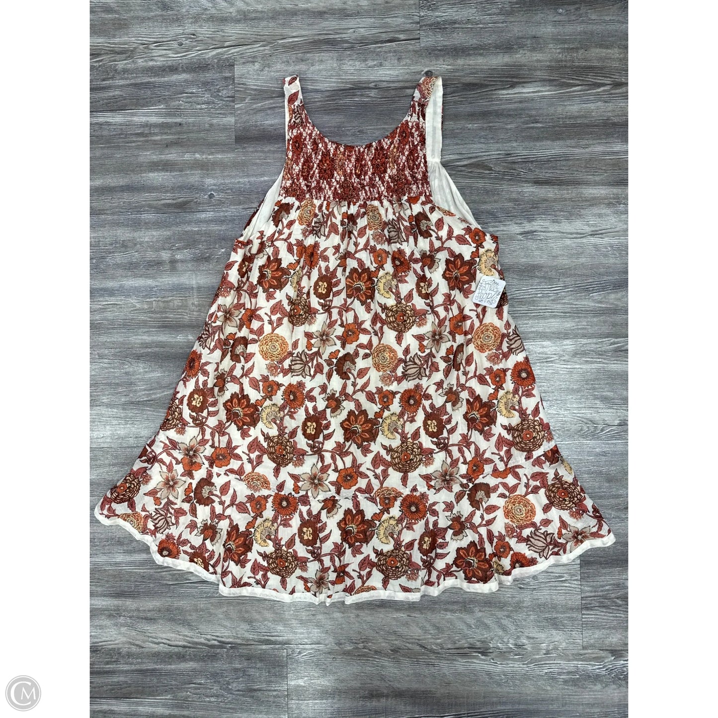 Dress Casual Short By Free People In Red & Tan, Size: M