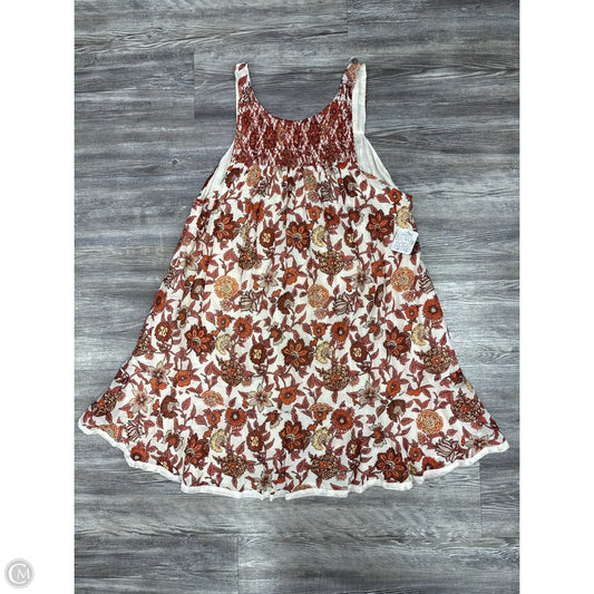 Dress Casual Short By Free People In Red & Tan, Size: M